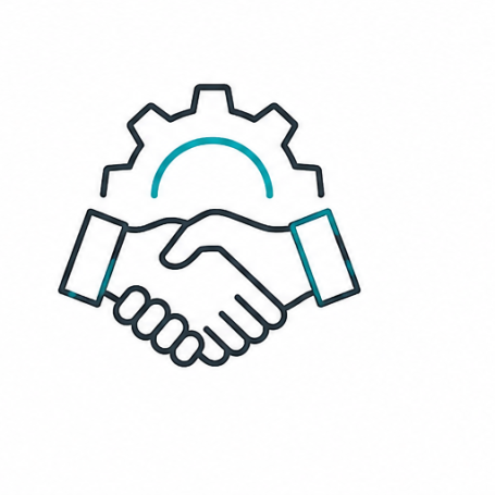 Langfristige Betreuung Symbol für langfristige technische Betreuung und Partnerschaft